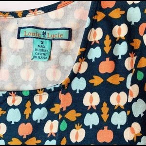 Louie et Lucie Apple print dress, Fall perfect 🍎